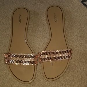 Aldo pink slides